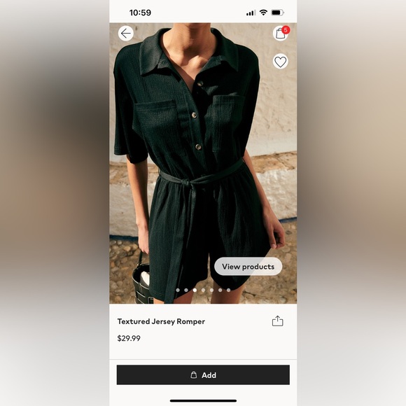 NWOT Jersey Romper - Picture 3 of 4